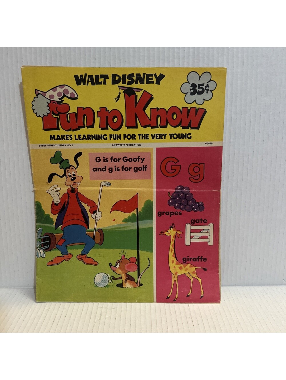 Walt Disney Fun to Know G is for Goofy Makes Learning Fun for The Very Young
